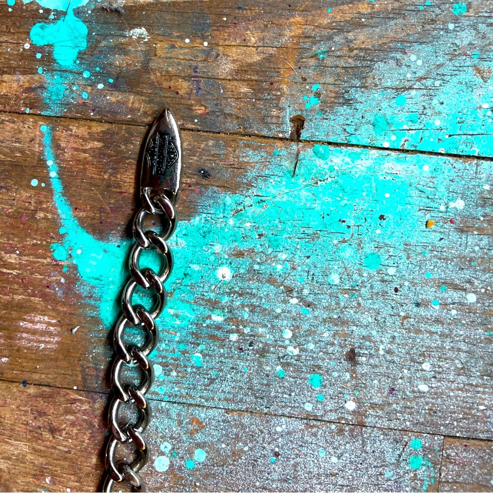 Women’s OS Harley-Davidson silver chain belt